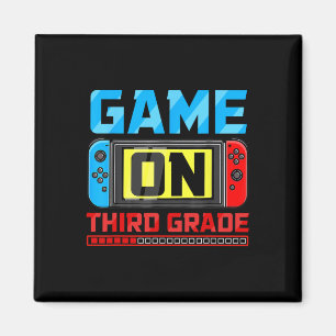 Video Game On Third Grade Gamer Byck To School Fir Magnet