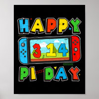 Video Game Pi Day Gamer Math Teacher Kids Boys Men