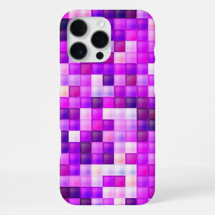 Video Game Pixels Pink Square Pattern iPhone 16 Pro Max Case