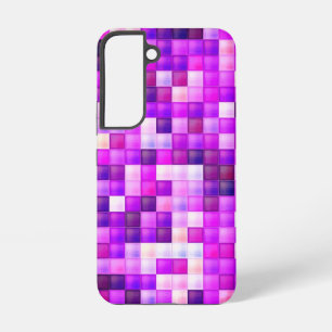 Video Game Pixels Pink Square Pattern Samsung Galaxy Case