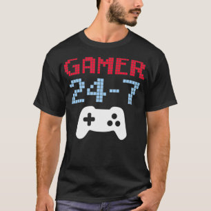 Video Game Player Gift GAMER 247 Love Gaming Boy K T-Shirt
