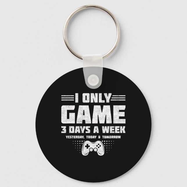 Video Game Player - Pc Console Online Gaming - Fun Key Ring (Front)