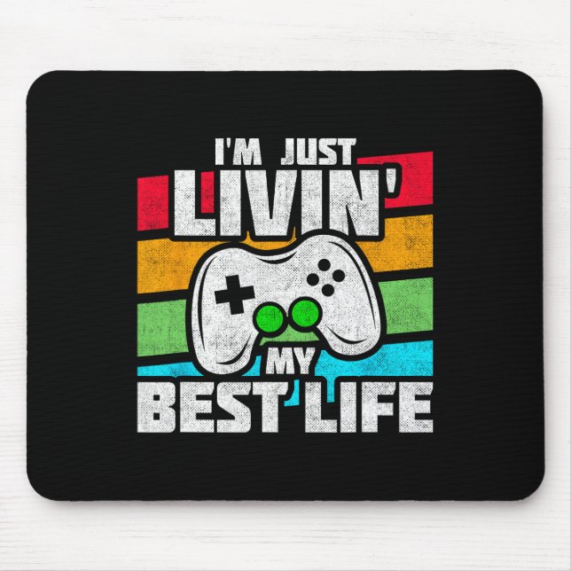 Video Game Player - Pc Console Online Gaming - Fun Mouse Pad (Front)