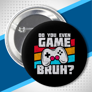 Video Game Player - Video Gaming - Funny Gamer 6 Cm Round Badge