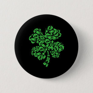 Video Game Shamrock Men Boys Kids St Patricks Day  6 Cm Round Badge