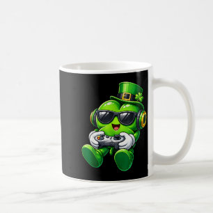 Video game shamrock st patricks day gamer boys coffee mug