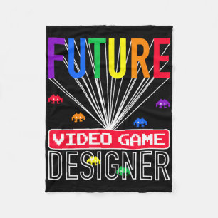 Video Game Shirt Future Video Game Designer Kids Fleece Blanket