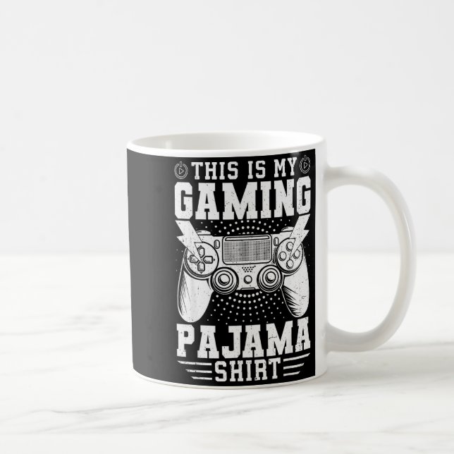 Video Game This Is My Gaming Pajama Funny Gamer Bo Coffee Mug (Right)
