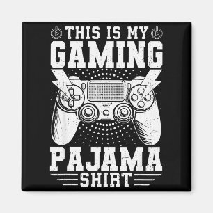 Video Game This Is My Gaming Pajama Funny Gamer Bo Magnet
