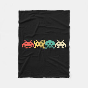 Video Game Vintage Retro Arcade 2 Fleece Blanket
