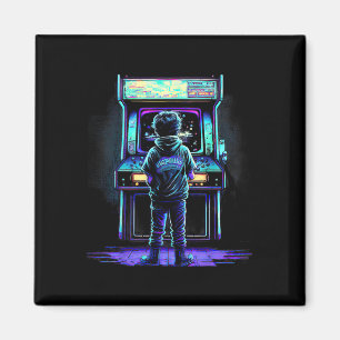 Video Game Vintage Retro Arcade 3  Magnet