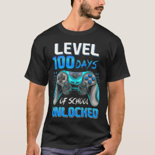 Video Gamer 100th Day Of School Level 100 Days Unl T-Shirt