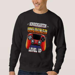 Video Gamer Back To School   Kindergarten Unlocked Sweatshirt