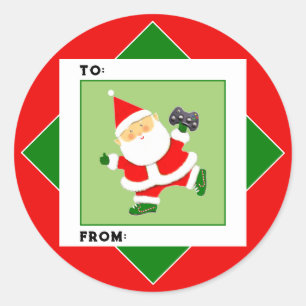 Video Gamer Christmas Holiday Gift Tags