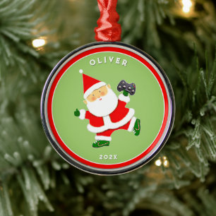 Video Gamer Collectable Metal Ornament