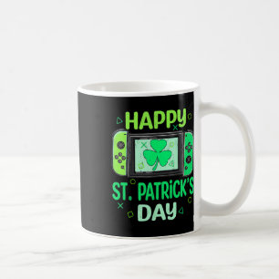 Video Gamer Funny Shamrock Happy St Patricks Day B Coffee Mug