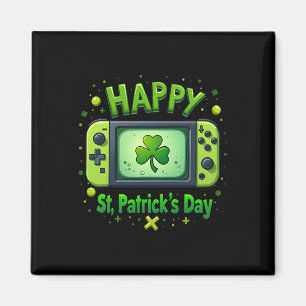 Video Gamer Funny Shamrock Happy St Patrick's Day Magnet