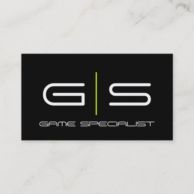 Video Gamer Game Specialist Business Card (Front)