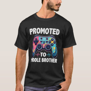 Video Gamer Gender Reveal Party Promoted To Middle T-Shirt