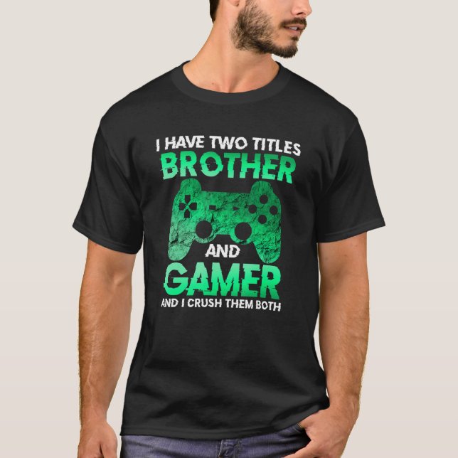 Video Gamer Gifts for Boys Teens Funny Gaming Brot T-Shirt (Front)
