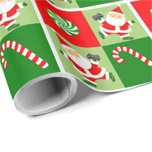 Video Gamer Holiday Gift Wrapping Paper