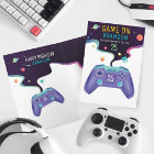 Video Gamer Level Up  Personalised Birthday Age