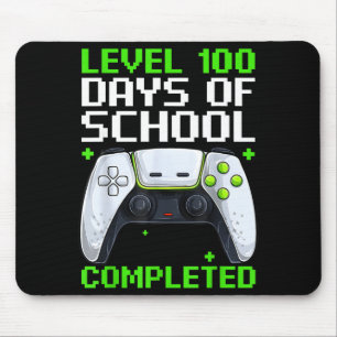 Video Gamer Student 100th Day Teacher 100 Days Of Mouse Pad