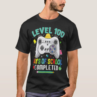 Video Gamer Student 100th Day Teacher 100 Days of  T-Shirt