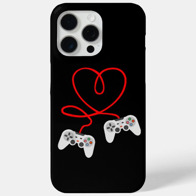 Video Gamer Valentines Day T-Shirt With Controller Case-Mate iPhone Case (Back)