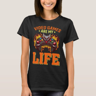 Video Games Are My Life Video Games Gaming   2 T-Shirt