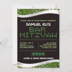 VIDEO GAMES Bar Bat Mitzvah Invitation