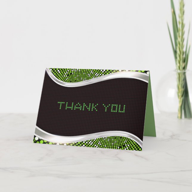 VIDEO GAMES Bar Bat Mitzvah Thank-You Card (Front)