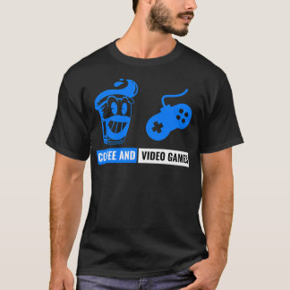 Video Games  Coffee Retro Cartoon T-Shirt