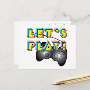Video Games Day - Let's Play! Postcard