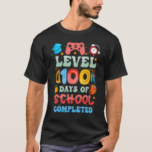 Video Games Gamer Level 100 Days Of School Complet T-Shirt