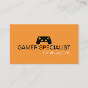 Video Games Gamer Specialist Business Card