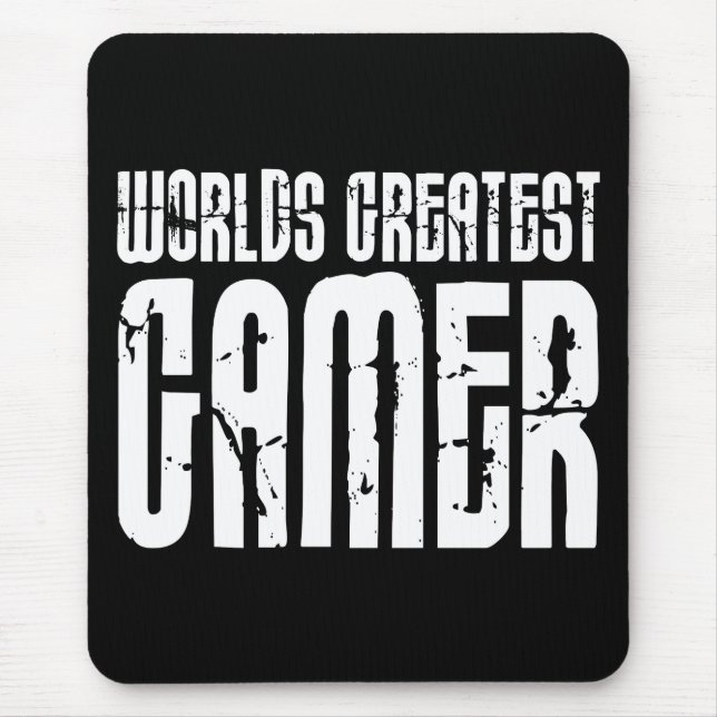 Video Games Gaming & Gamers Worlds Greatest Gamer Mouse Pad (Front)