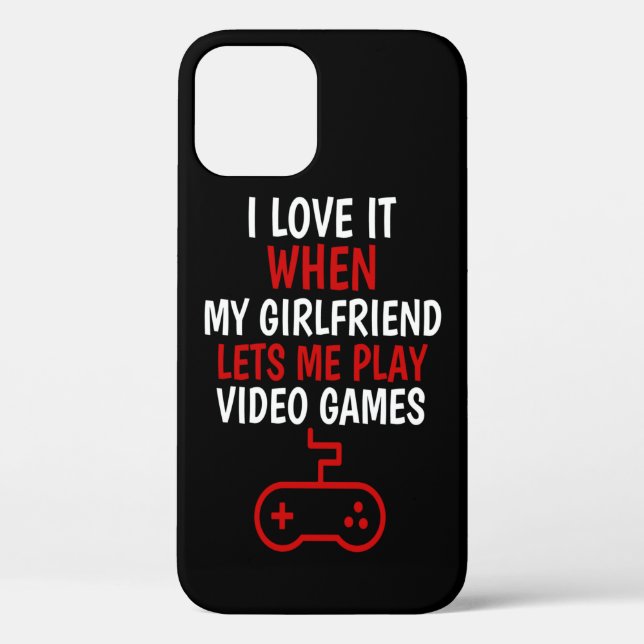 Video Games Loves Gift, Funny Gift For Boyfriend, Case-Mate iPhone Case (Back)