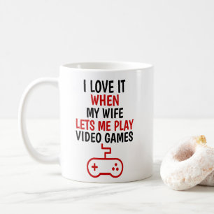 Video Games Loves Gift, Funny Gift For Husband, Coffee Mug