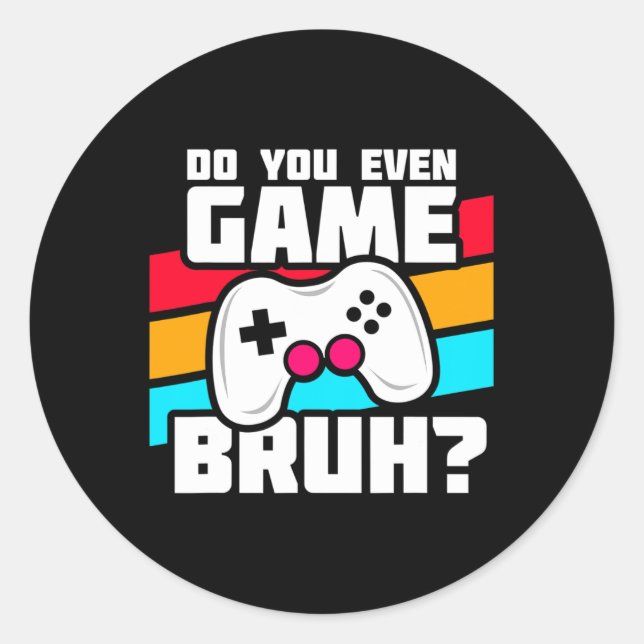 Video Games - Pc Console Gaming - Funny Video Game Classic Round Sticker (Front)