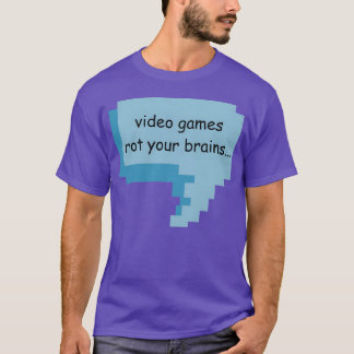 Video Games Rot Your Brain Gaming vintage gift T-Shirt