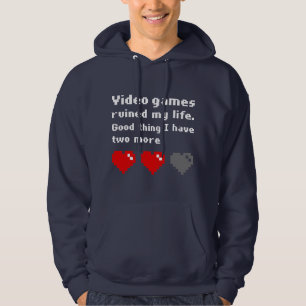 Video games ruined my life hoodie