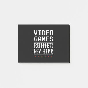 Video Games Ruined My Life Post-it Notes