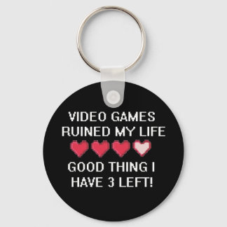 Video Games Ruined My Life Style 1 Key Ring