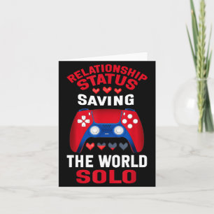 Video Games Valentines Day Gamer Gaming  Card