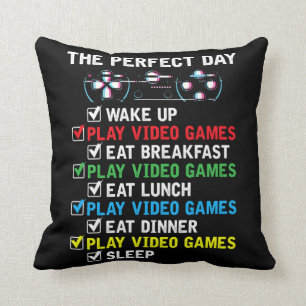 Video Gaming Kids Funny Gamer Cushion