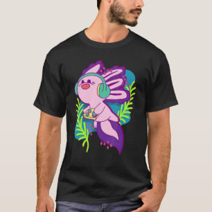Video Gaming Mexican Salamander Video Gamer Axolot T-Shirt