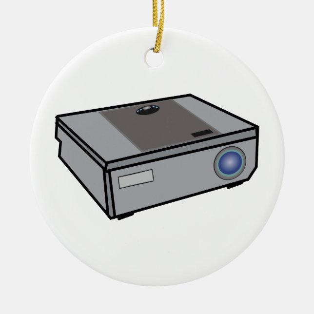 Video projector ceramic ornament (Front)