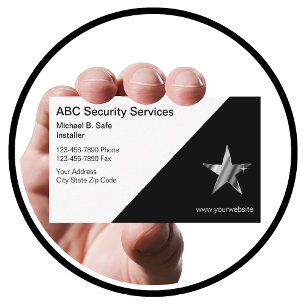 Video Security Business Cards