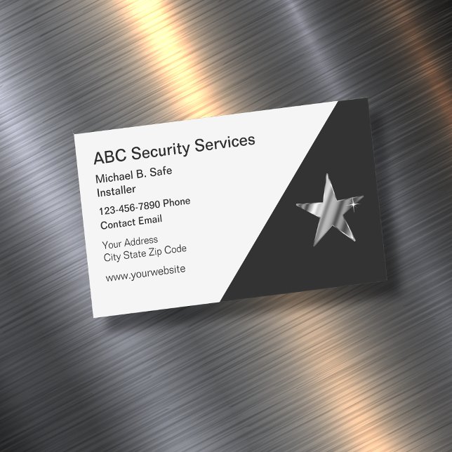 Video Security Magnetic Business Cards (Creator Uploaded)